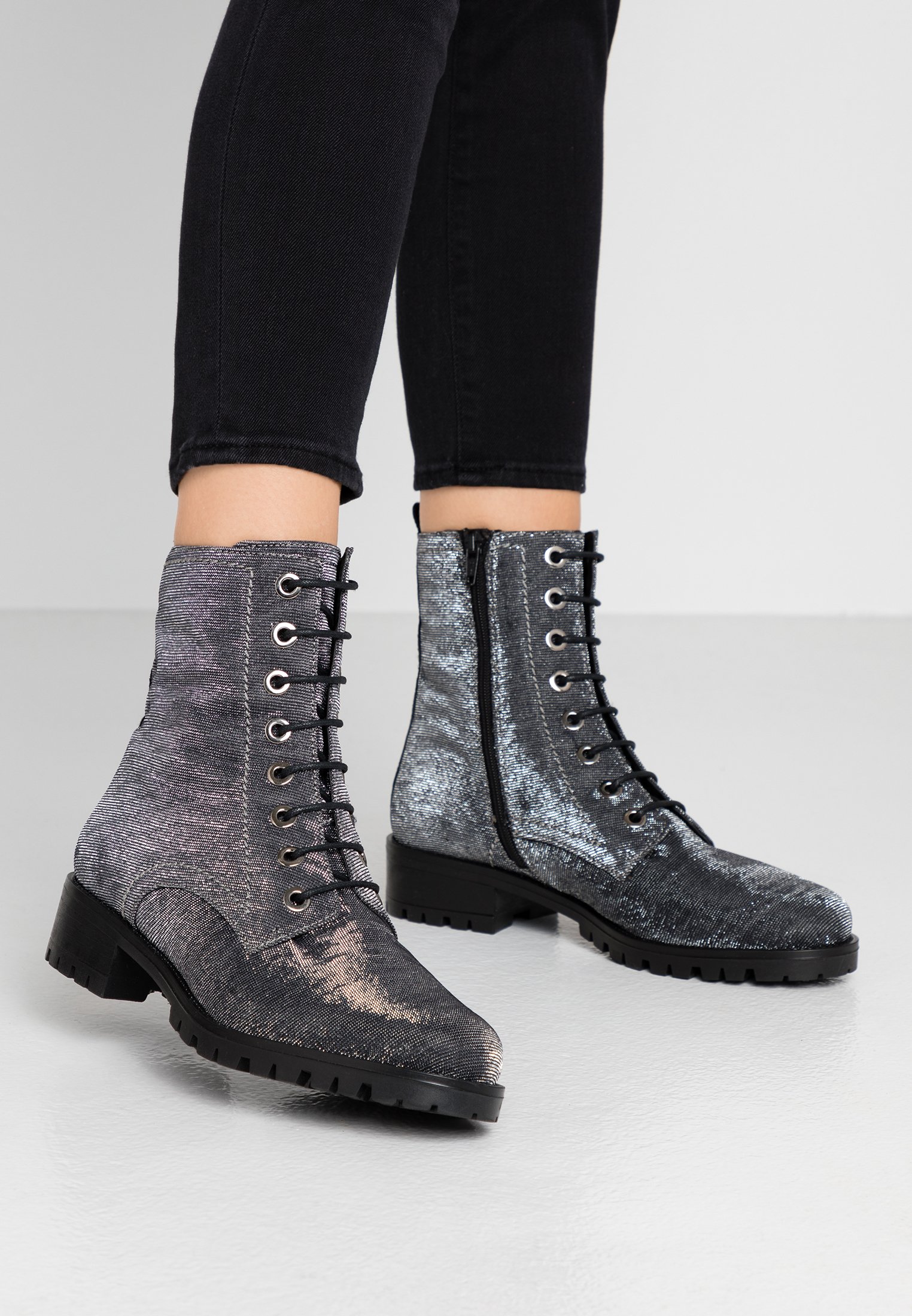 dune silver boots