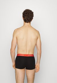 Lacoste 3 PACK - Boxer alsónadrág - black/watermelon
