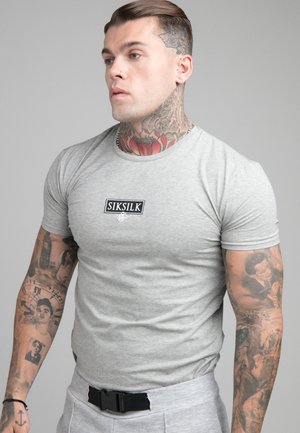 EMBOSSED GYM TEE - Camiseta básica - grey marl