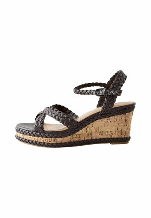 Next, REGULAR FIT - FOREVER COMFORT® PLAIT CROSSOVER WEDGES  . - Espadrille - chocolate brown
