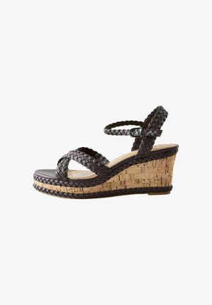 Next, REGULAR FIT - FOREVER COMFORT® PLAIT CROSSOVER WEDGES . - Espadrille - chocolate brown