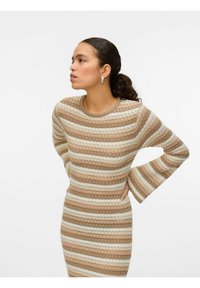 Vero Moda VMRIHANNA - Dolga obleka - beige