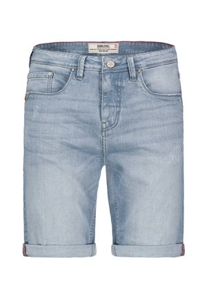 Sublevel, BERMUDA - Jeans Shorts - light blue