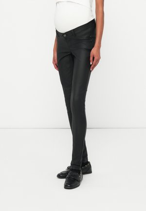 MLSANTOS SLIM COATED - Blugi slim fit - black