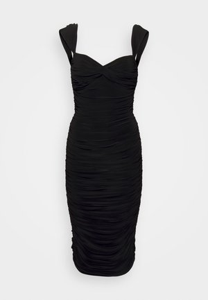 Norma Kamali WALTER DRESS TO MIDCALF WITH WINGLET SLEEVES - Sukienka z dżerseju