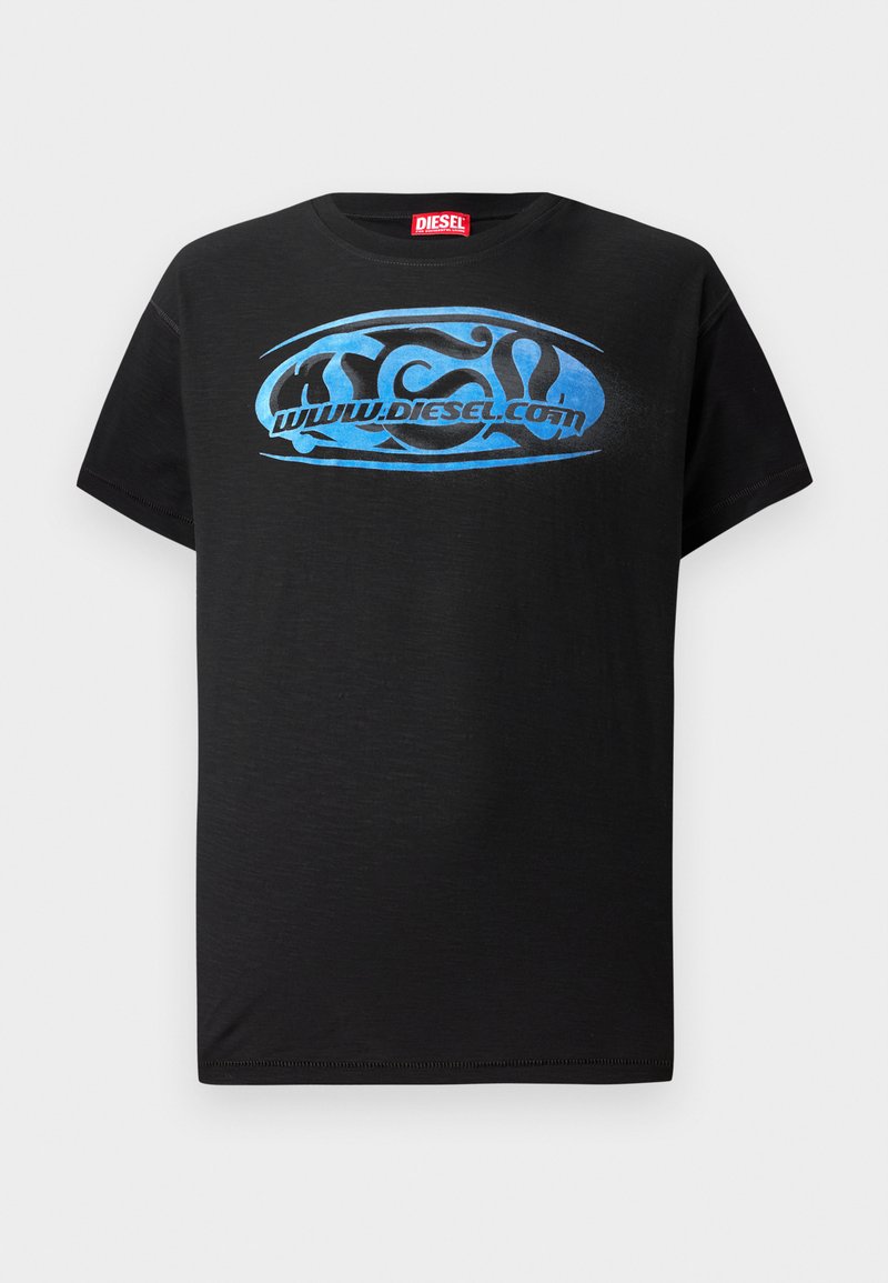 Diesel T-shirt print zwart