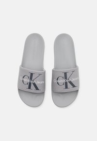 Calvin Klein Jeans SLIDE MONOGRAM  - Ciabattine - formal grey/mushroom