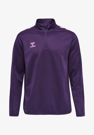 Hummel CORE HALF ZIP - Sweatshirt - acai