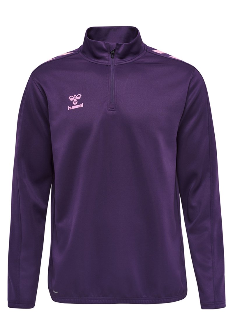 Hummel CORE HALF ZIP  - Felpa - acai