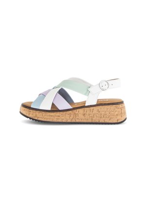 Platform sandals - sky latt lila mint