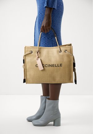 Coccinelle NEVER WITHOUT - Shopping bag - natural/noir