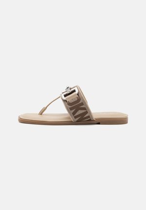 HORIZON  - T-bar sandals - chino