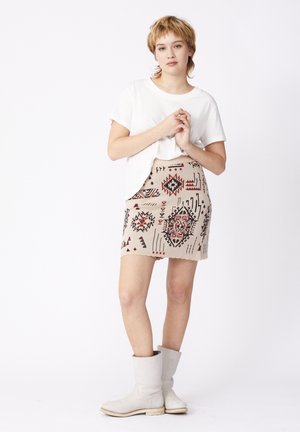 STEPHANIE - Mini skirt - natural beige