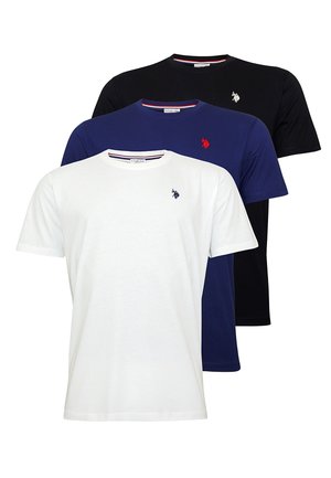 U.S. Polo Assn. 3 PACK KURZARM - T-shirt basique - weiss