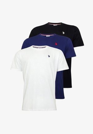 U.S. Polo Assn. 3 PACK KURZARM - T-shirts basic - weiss