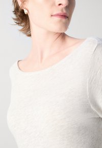 Marc O'Polo LONG SLEEVE BOAT NECK - Ilgarankovis viršutinės dalies drabužis - light granite melange