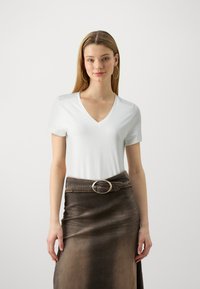 Vero Moda VMRIGA VANESSA BOX - Potiskana majica - snow white