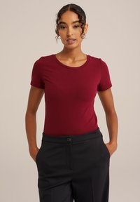 WE Fashion Lihtne T-särk - red