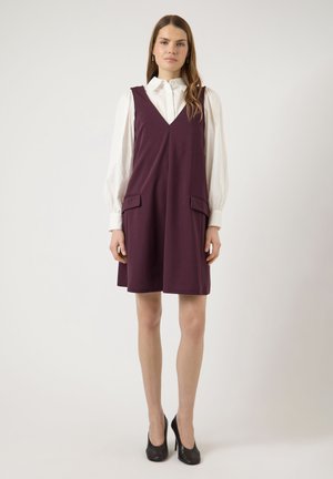 YAS, YASMALEA WIDE DRESS - Day dress - fig