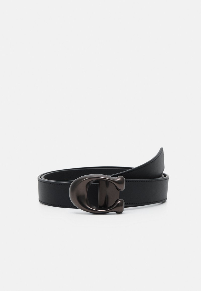 Coach SCULPTED BELT Belt black Zalando.co.uk