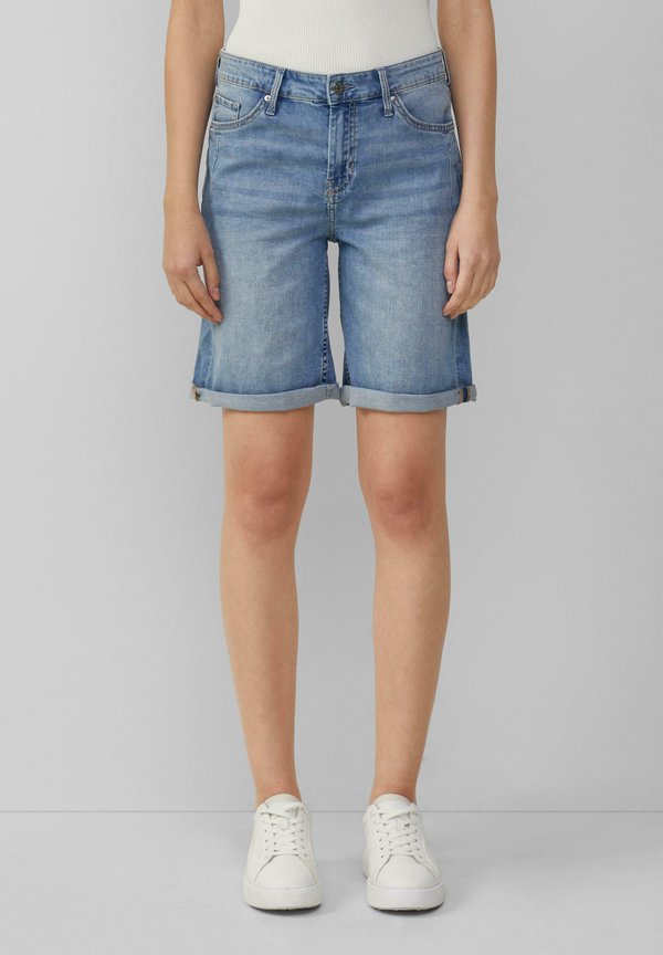 REGULAR FIT - Jeans Shorts - blau
