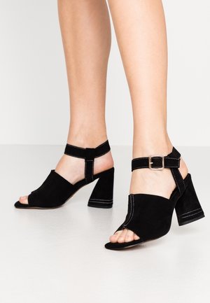 Sandalen met hoge hak - black