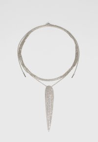 NAIL NECKLACE - Halskæder - silver-coloured pavé