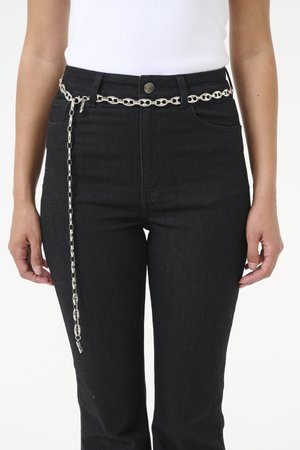 Gestuz CHAINELLY CHAIN BELT - Šatový opasok - silver-colored