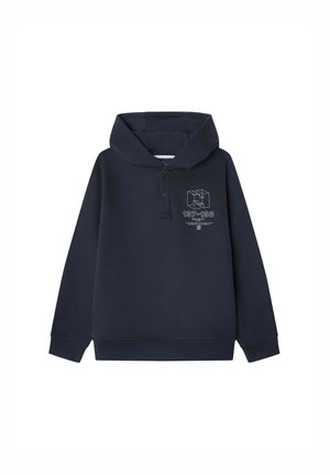 Mikina s kapucňou - midnight blue