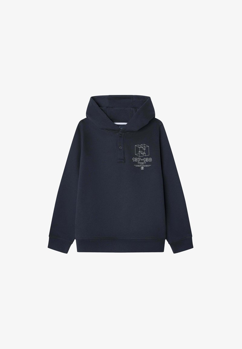 Hackett London Mikina s kapucňou - midnight blue