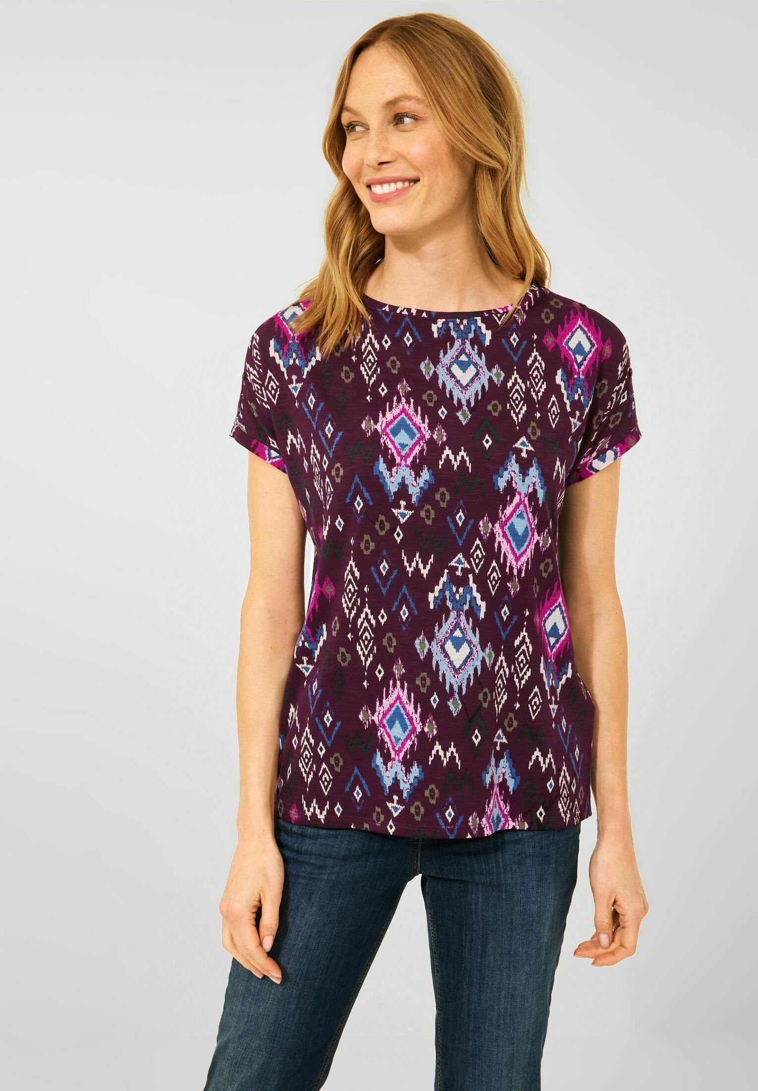 Cecil T-shirt con stampa - rot/mirtillo - Zalando