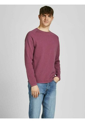 JJEHILL CREW NECK - Strickpullover - hawthorn rose