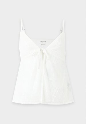 Hollister Co., SHIMMER FLYAWAY BABYDOLL - Μπλούζα - white