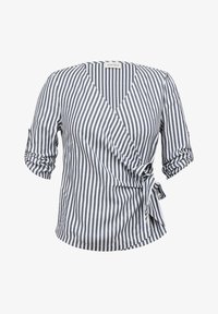 Bluse - navy/white