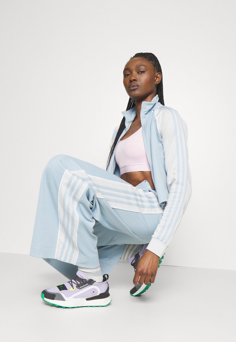 adidas popper pants womens blue