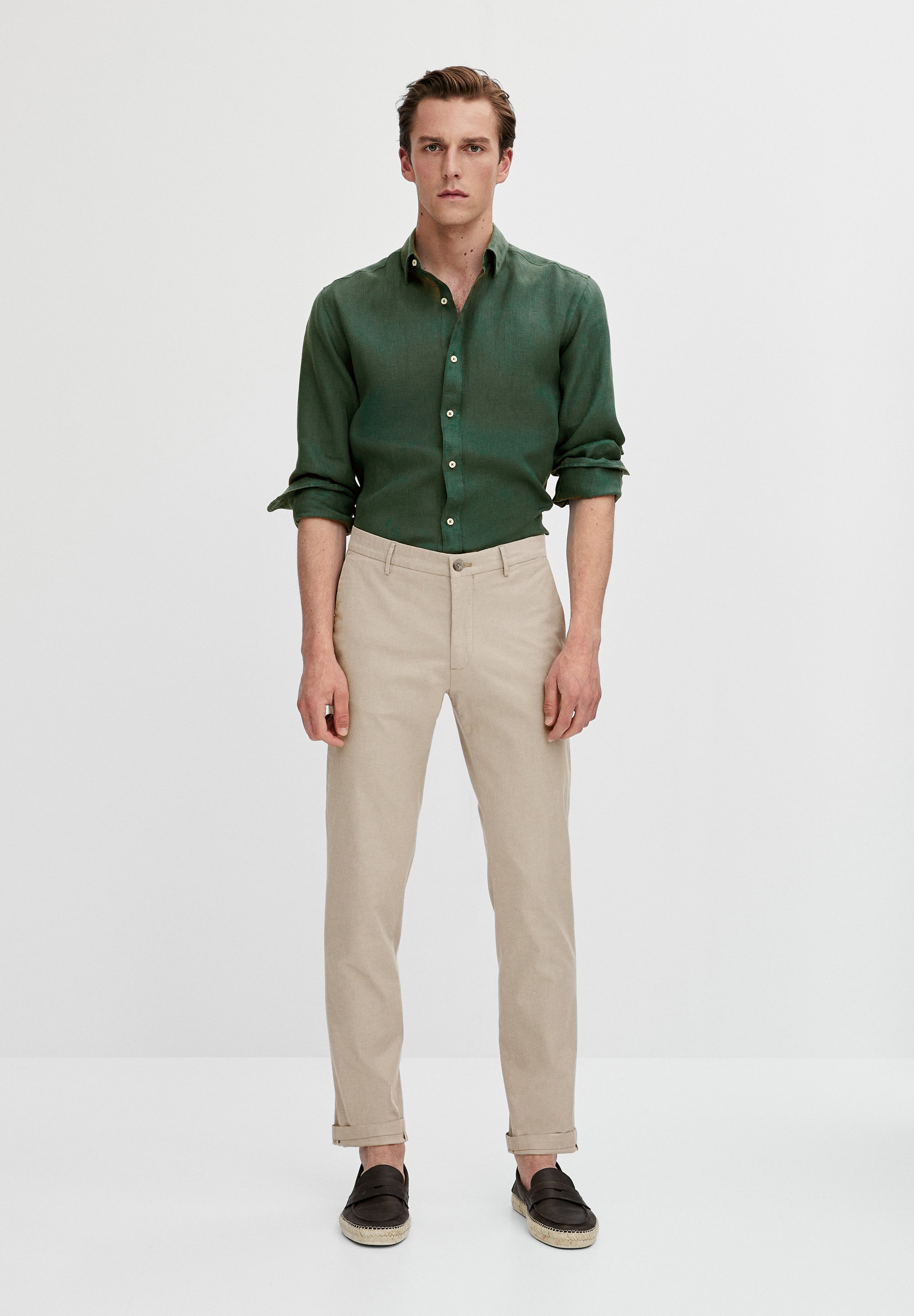 Massimo Dutti Chinos - beige - Zalando.co.uk