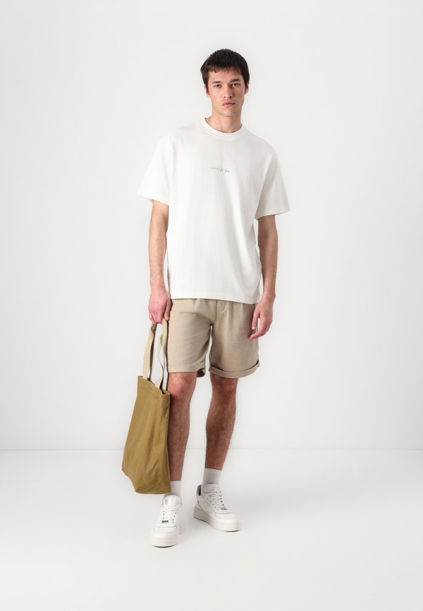 SLHRELAXKAI O NECK - Print T-shirt - egret4