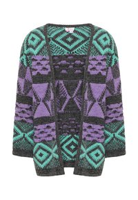 OPEN - Kardigan - dunkelgrau mehrfarbig