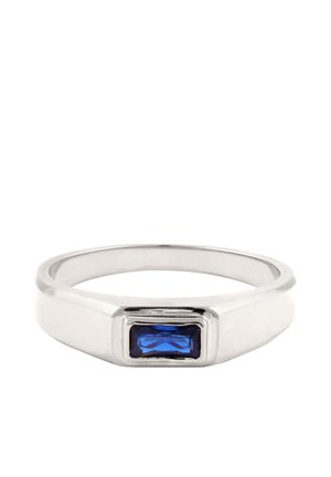 SIEGEL SYNTHETISCHER SAPHIR - Ring - silber
