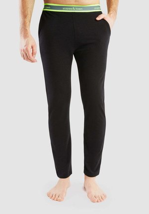 LOUNGE - Pantaloni del pigiama - black and neon yellow