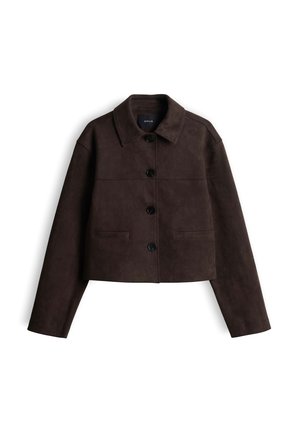 OPUS, RELAXED FIT - Kunstlederjacke - affogato