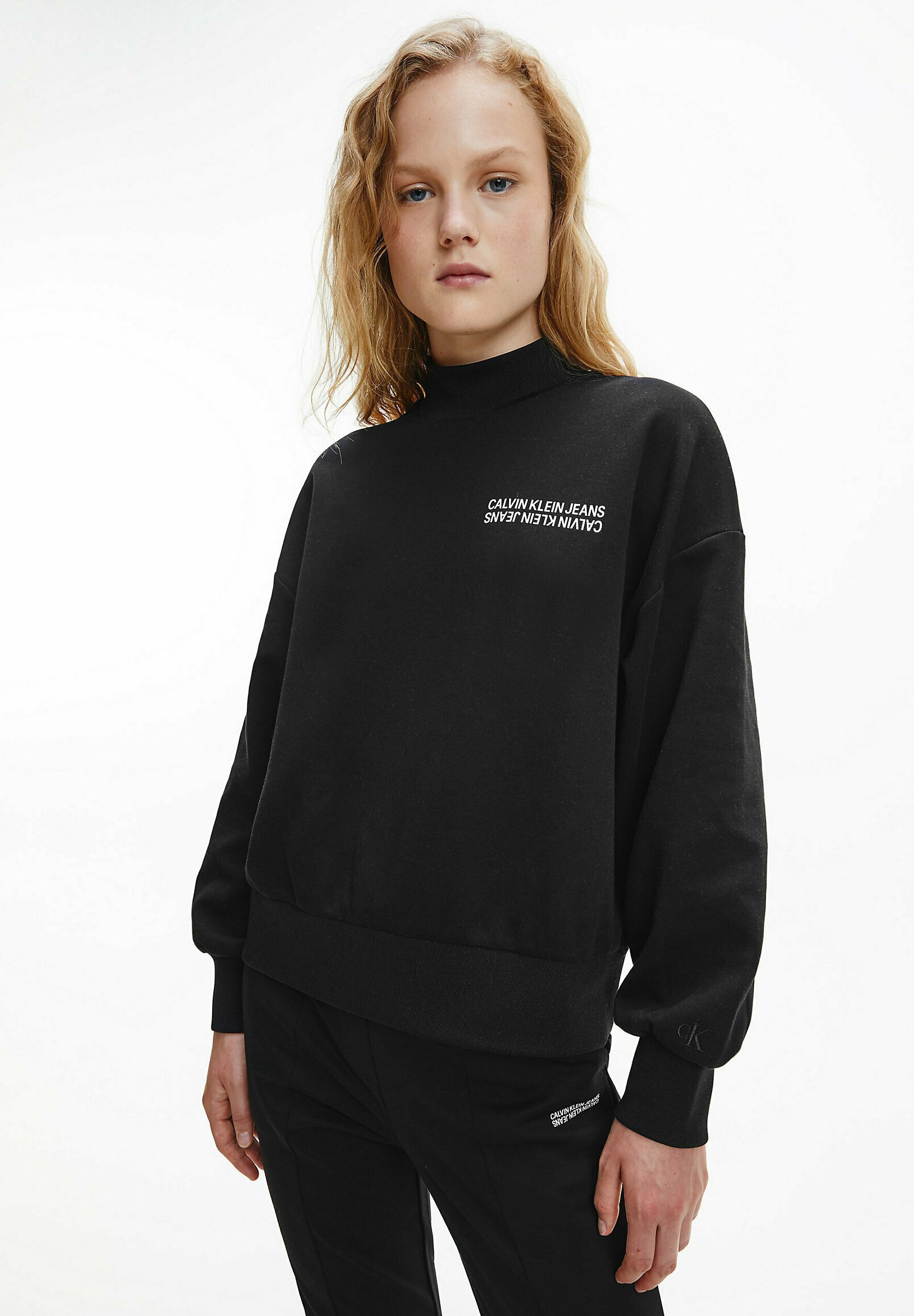 Calvin Klein Jeans RELAXED - Felpa - ck black/nero - Zalando.it