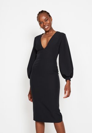 PLUNGE MIDI - Etuikjoler - black