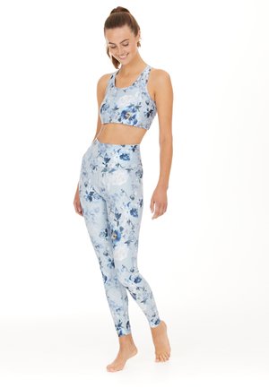Athlecia FRANCE W PRINTED TRAININ - Leggings - wit-grijs