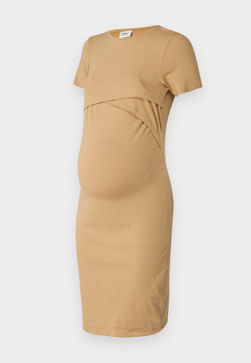 ONLY MATERNITY Jurk zandkleur ONLY MATERNITY Jurk zandkleur
