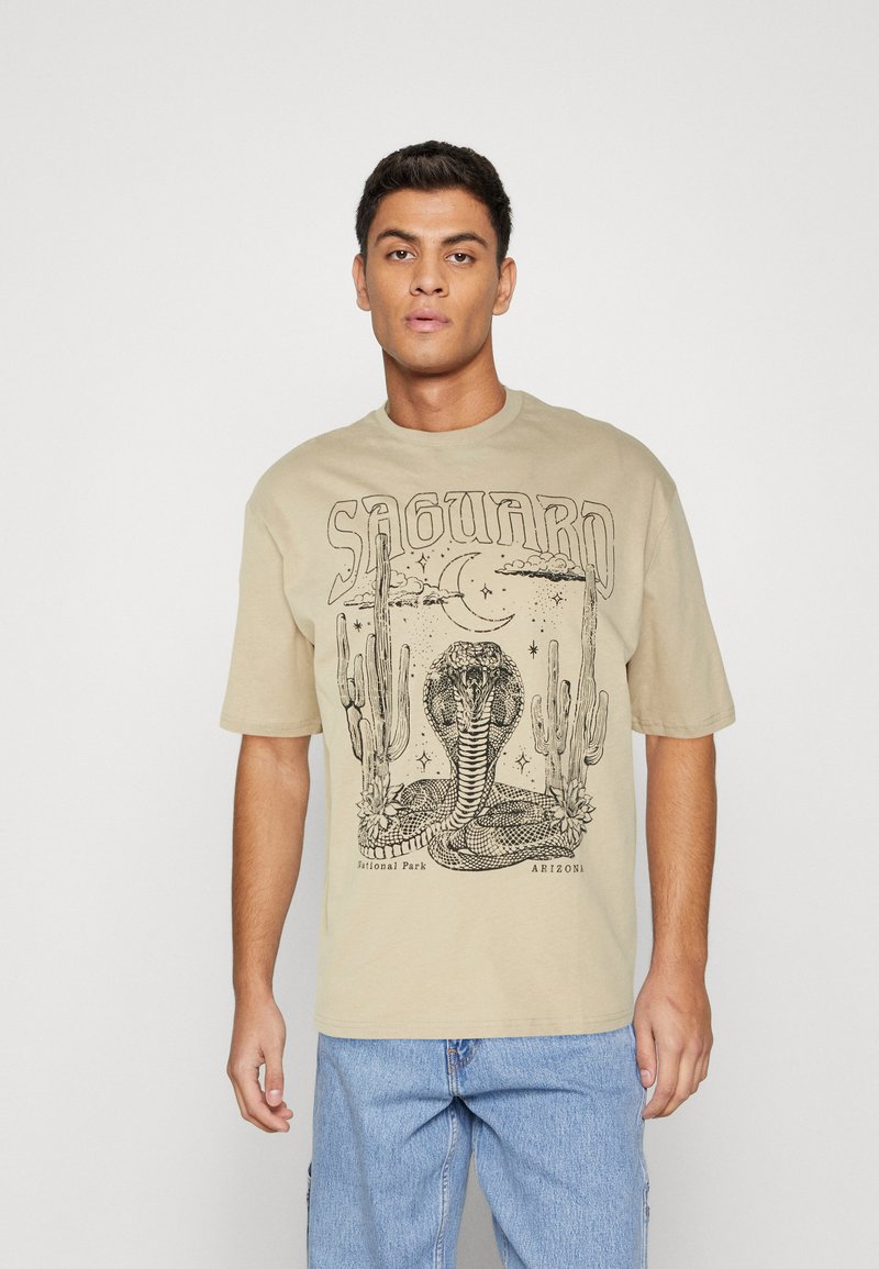 YOURTURN UNISEX Tshirts print tan/gulbrun Zalando.dk