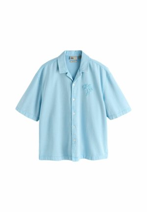Next, REGULAR FIT - EDIT PATTERN SHORT SLEEVE SHIRT - Shirt - blue