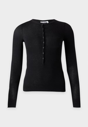 Weekday, HENNY HENLEY - Top s dlhým rukávom - black