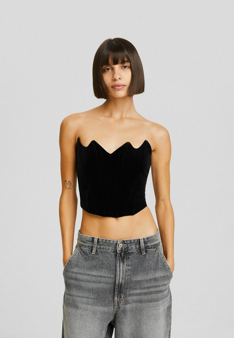 Bershka Top - black - Zalando.de