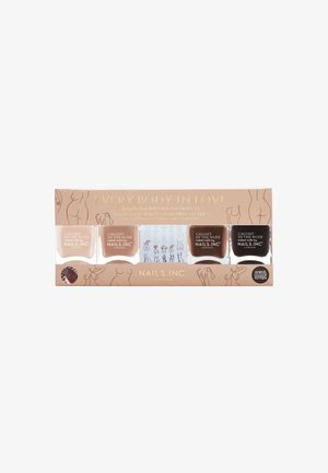 NAILS.INC EVERYONE BODY IN LOVE NAIL POLISH SET WITH STICKERS - Nail set - lady bay beach – cream nudeturks and caicos beach – tan nudehawaii beach – rich browncopacabana beach – dark brown